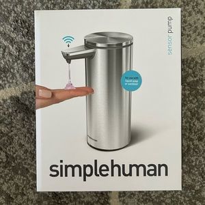 NIB simplehuman soap/sanitizer dispenser